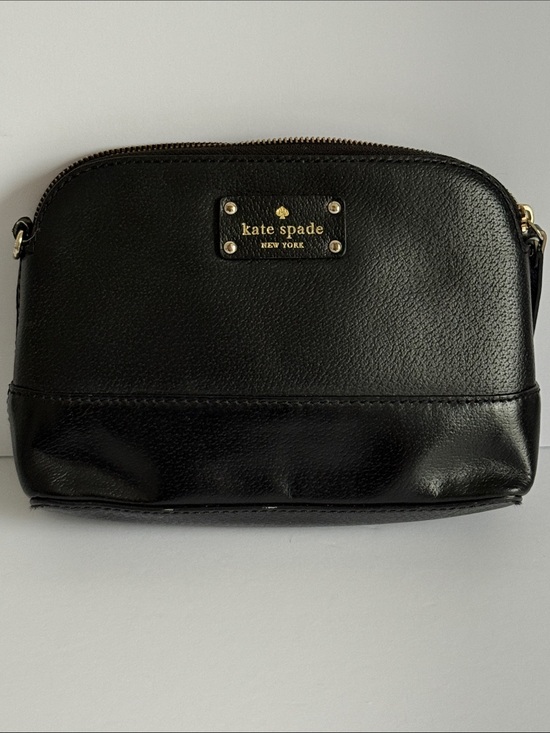 kate spade Handbags - Kate Spade Black Pebbled Leather Dome Satchel Top Handle Bag Gold Hardware.